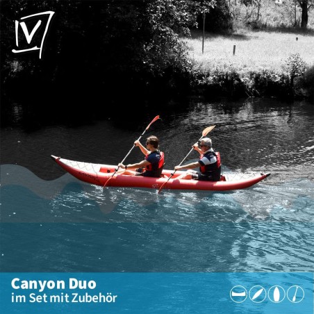 Verano Kajak Canyon Duo, Schlauchboot Set