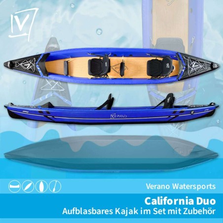 Kajak Schlauchboot Verano California Duo Set