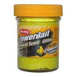 Berkley Powerbait Natural Glitter gelb schwimmend